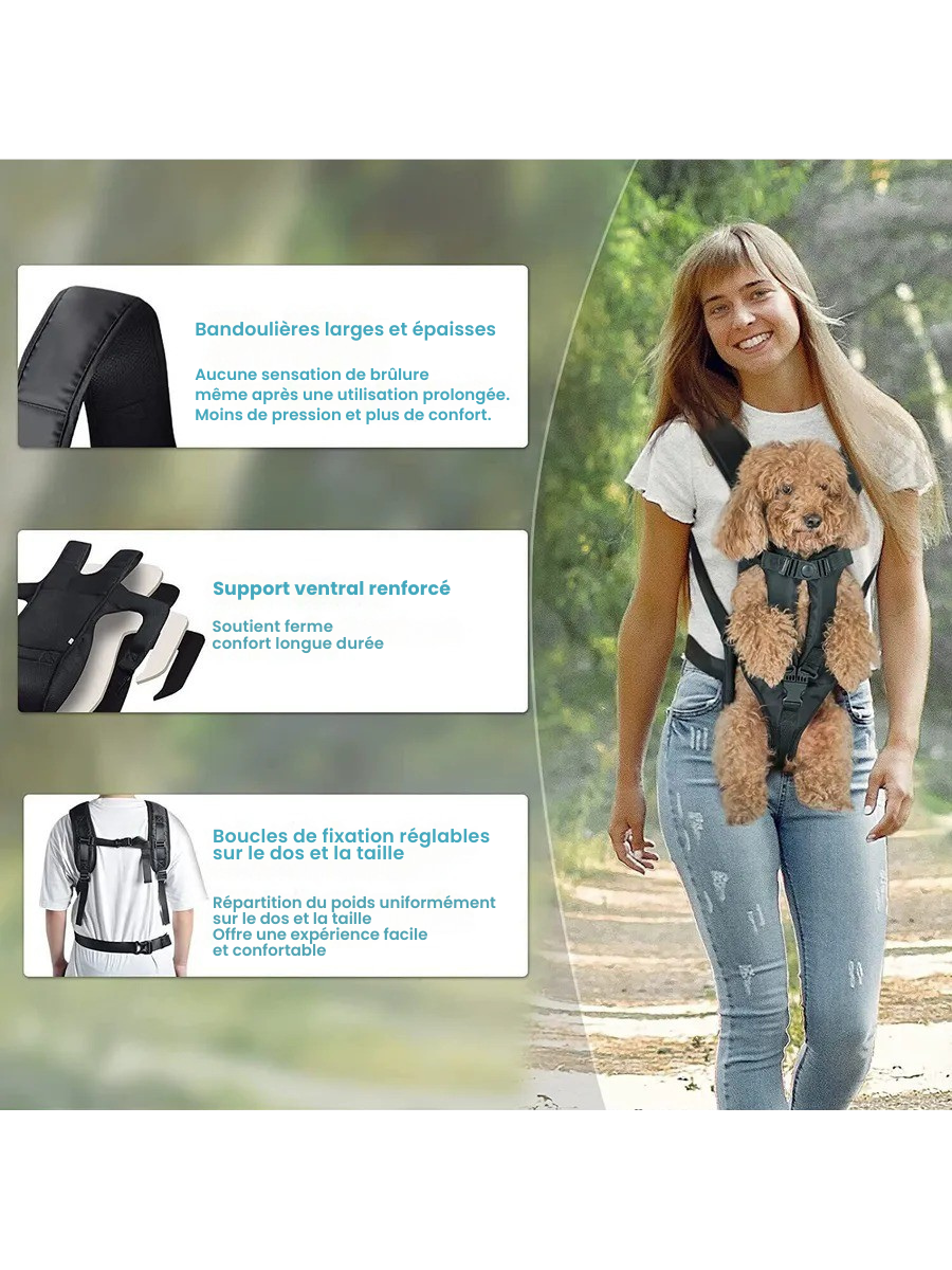 Porte chien Ventral Randonnée