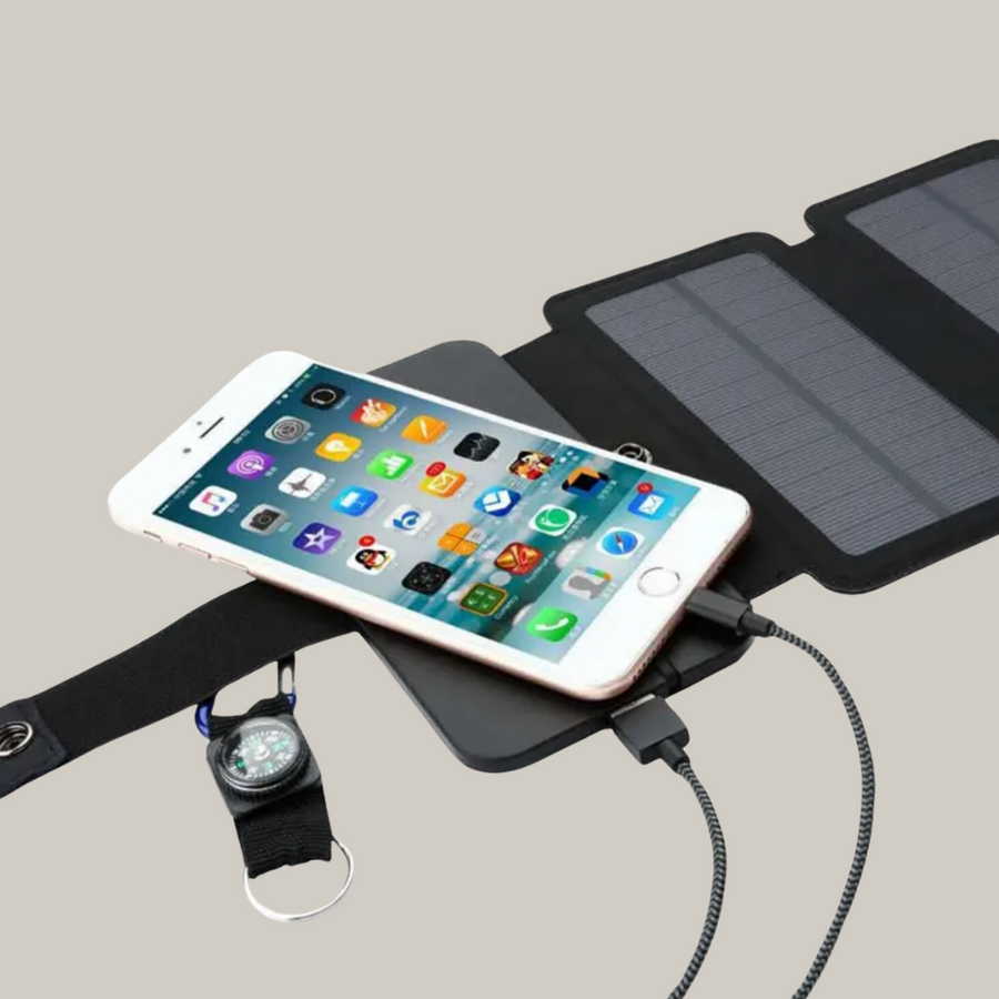 Panneau solaire d'appoint Sac à dos Randonnée 5V 2.4A