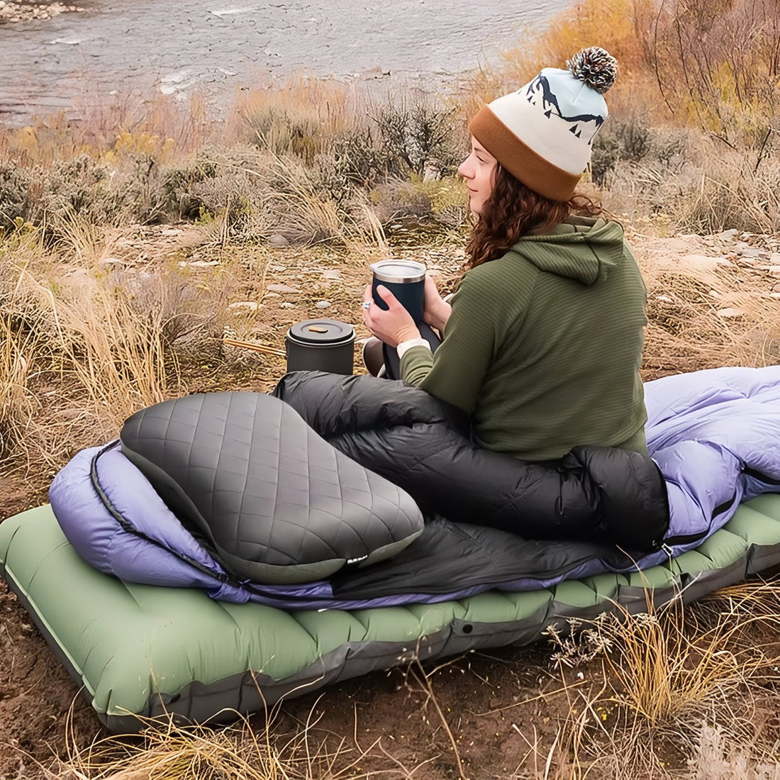 Matelas Gonflable Gonfleur Intégré Camping