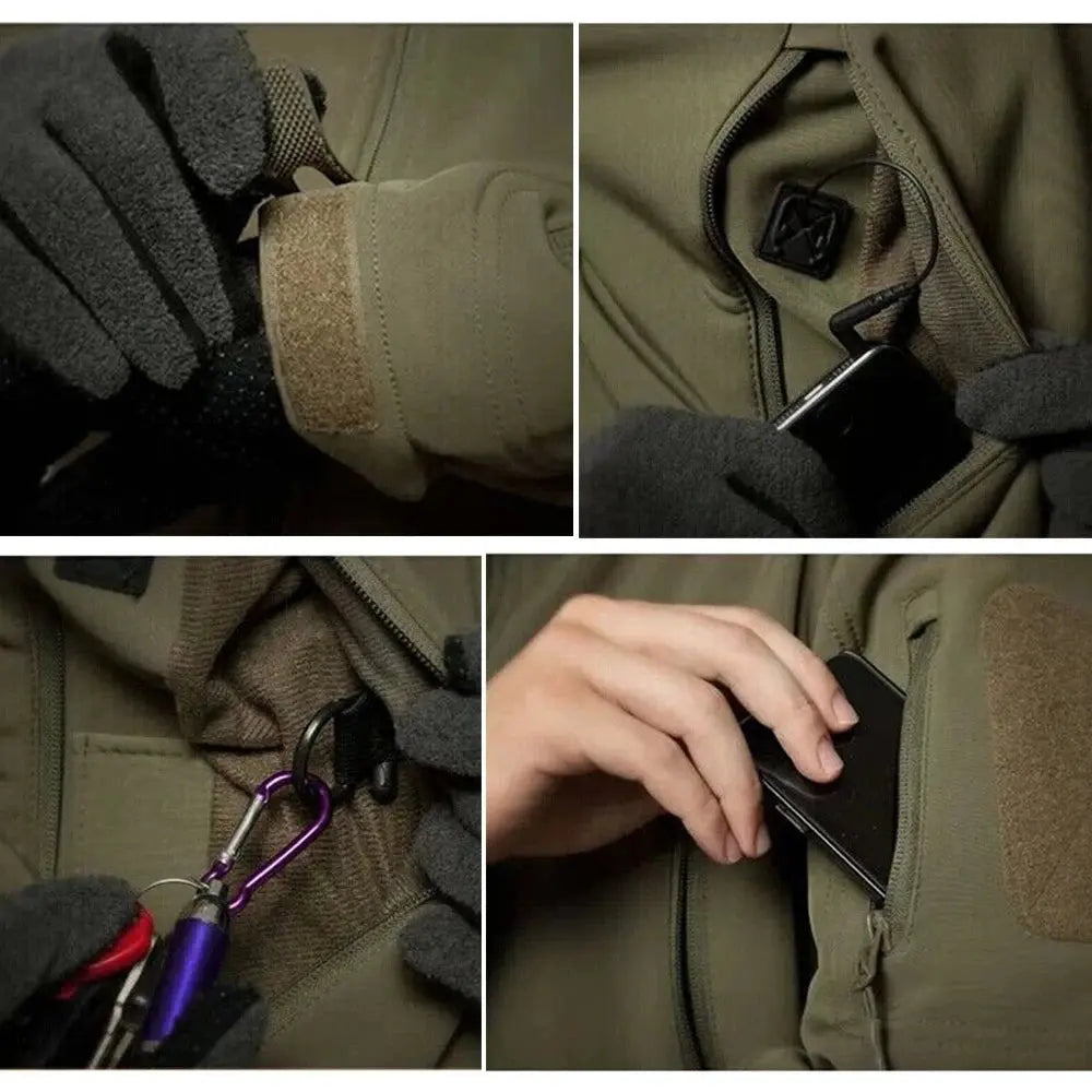 Veste Tactique Coupe Vent Imperméable Randonnée Homme