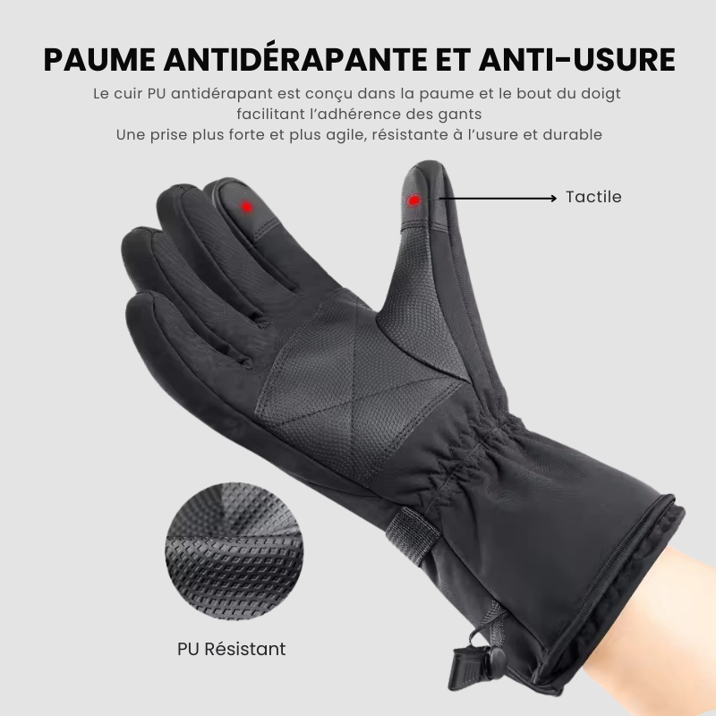 Gants Chauffants Unisexe Grand Froid