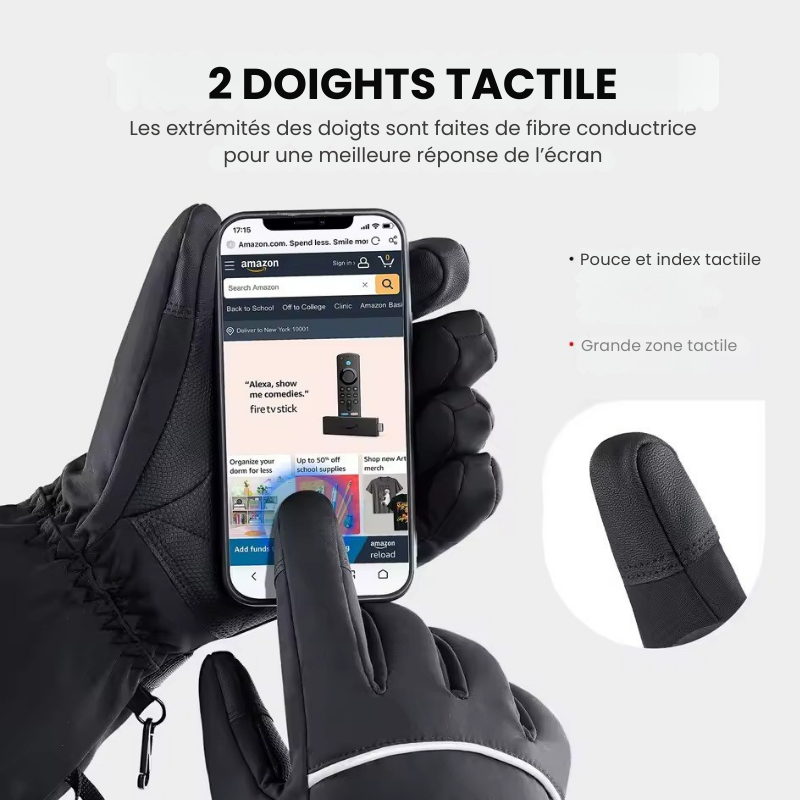 Gants Chauffants Unisexe Grand Froid