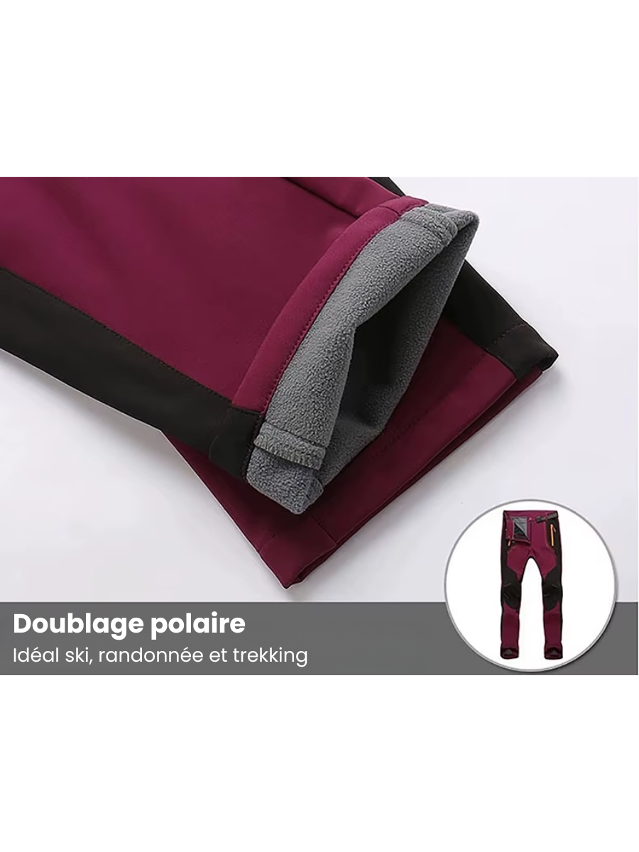 Pantalon Grand Froid Femme Imperméable/Doublé - Randonnée, Trekking, Ski