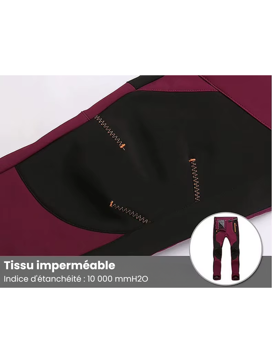 Pantalon Grand Froid Femme Imperméable/Doublé - Randonnée, Trekking, Ski