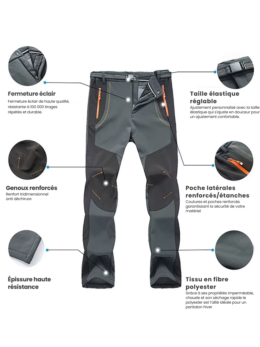 Pantalon Grand Froid Femme Imperméable/Doublé - Randonnée, Trekking, Ski