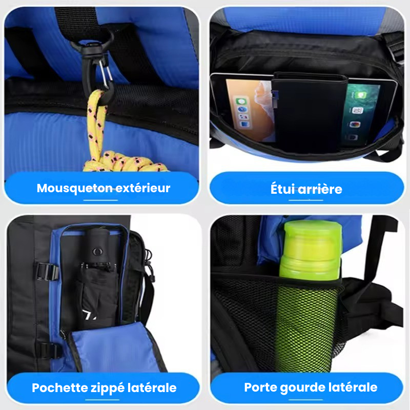 Sac à dos Randonnée | Grande Capacité | 90L