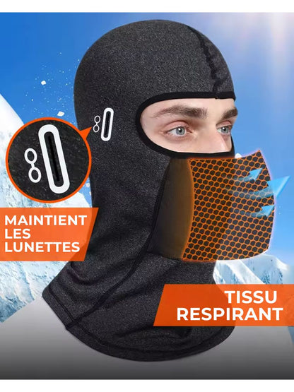 Cagoule thermique polaire - Unisexe - Randonnée, Ski, Trekking