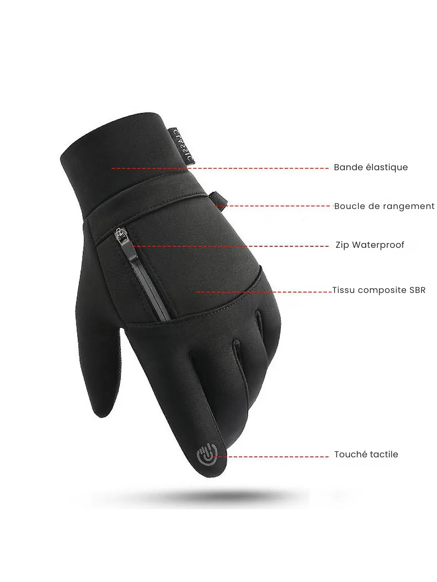 Gants de ski tactile - Poche télésiège - Alpinisme, randonnée