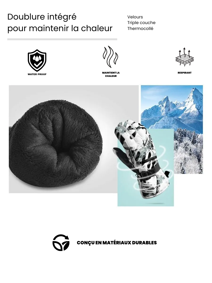 Gants Grand Froid Imperméable/Tactile - Ski, alpinisme, randonnée