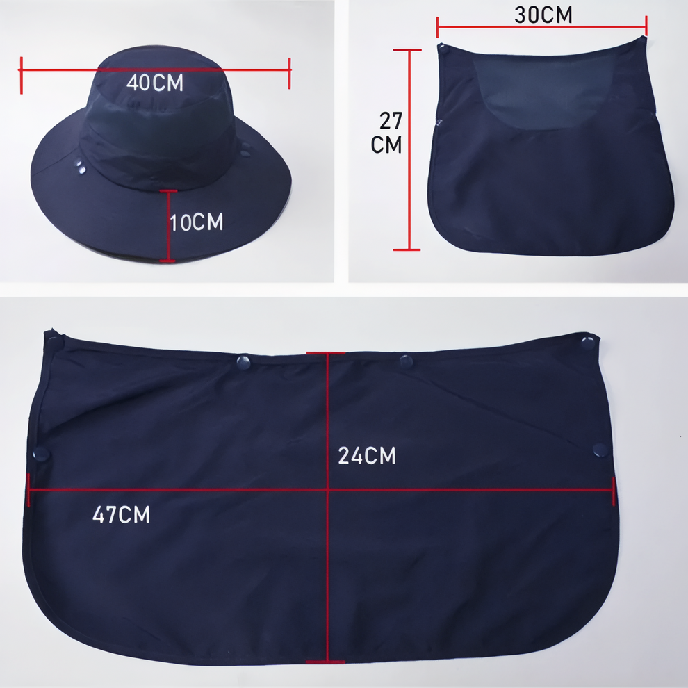 Chapeau Couverture Intégrale Anti-UV Déperlant Randonnée