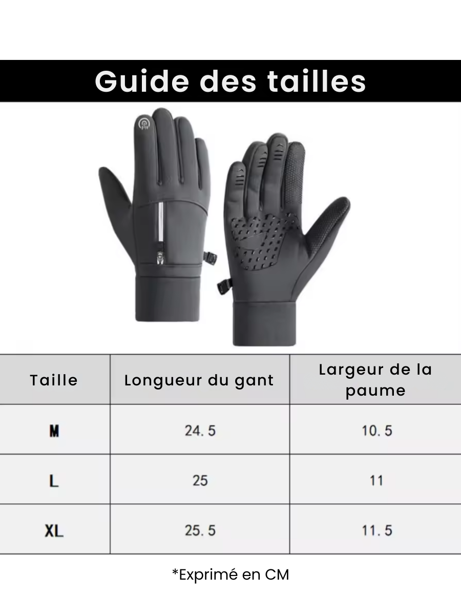 Gants de ski tactile - Poche télésiège - Alpinisme, randonnée
