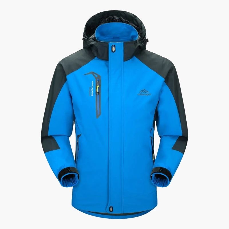 Veste Randonnée Chaude Déperlante Coupe Vent Homme