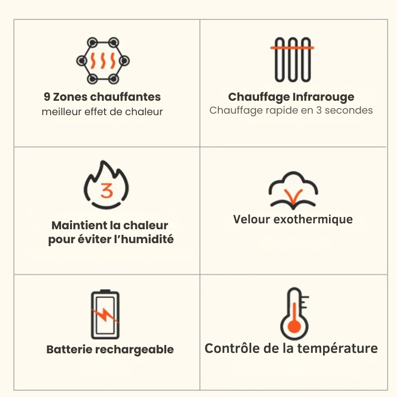 Doudoune sans manche chauffante Randonnée Homme/femme