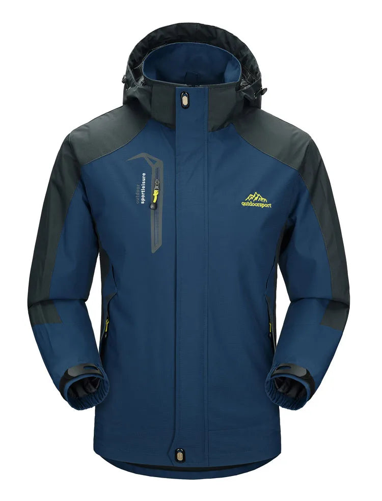 Veste Randonnée Chaude Déperlante Coupe Vent Homme