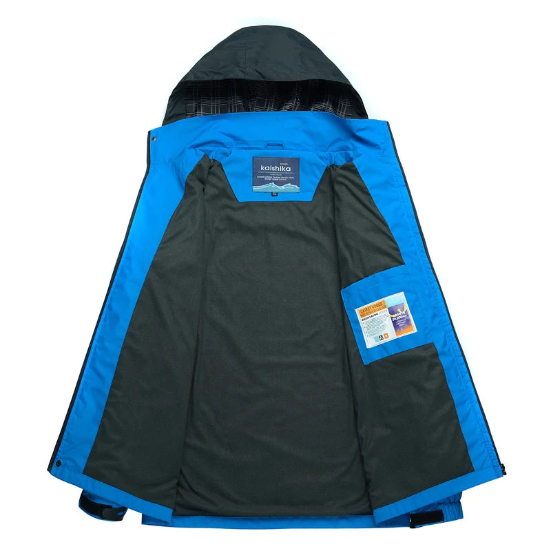 Veste Randonnée Chaude Déperlante Coupe Vent Homme
