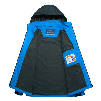 Veste Randonnée Chaude Déperlante Coupe Vent Homme