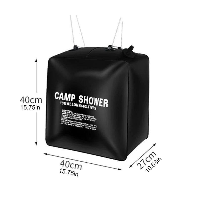 Douche Portable Solaire 40L Chauffage Naturelle