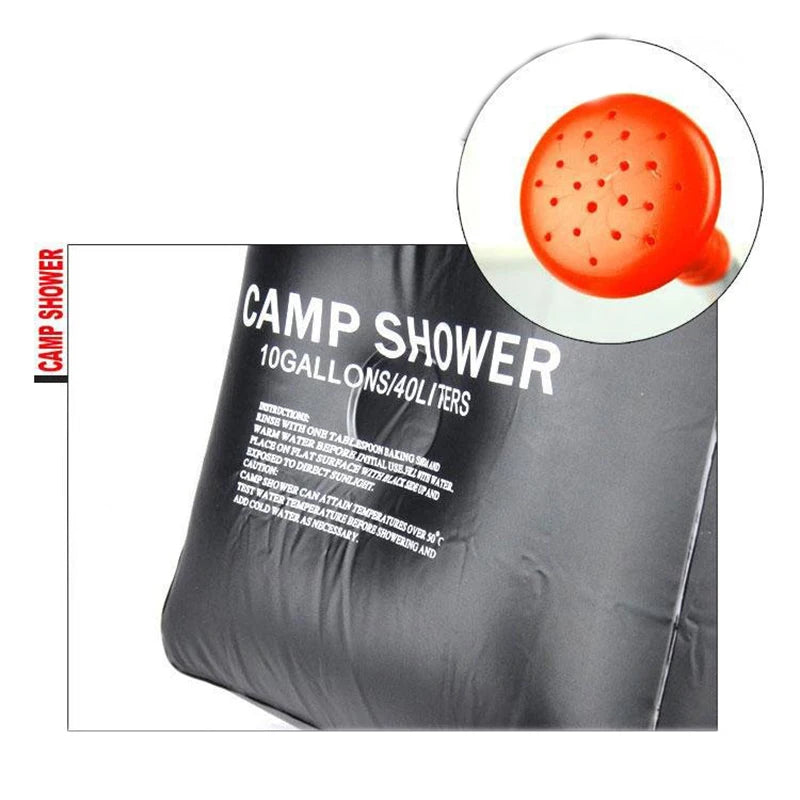 Douche Portable Solaire 40L Chauffage Naturelle