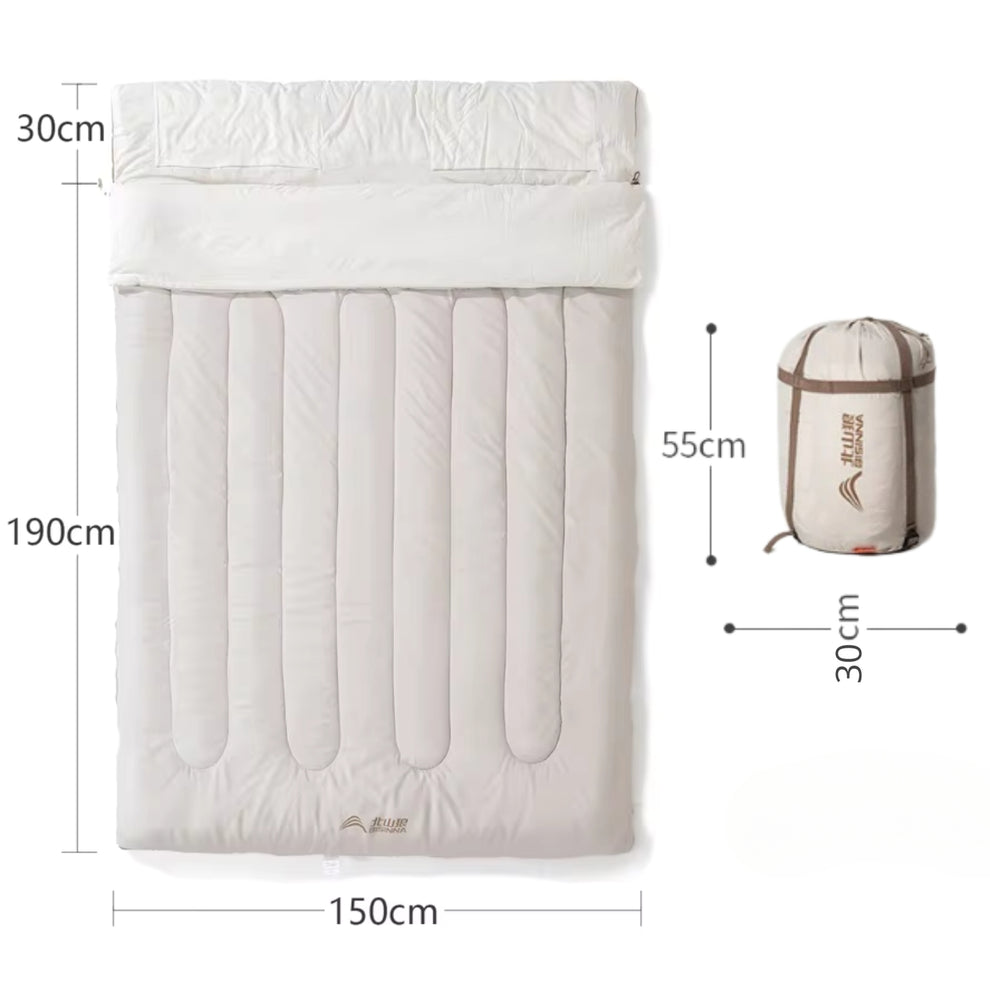 Sac de couchage 2 Personnes | Camping/Randonnée 5-10°C
