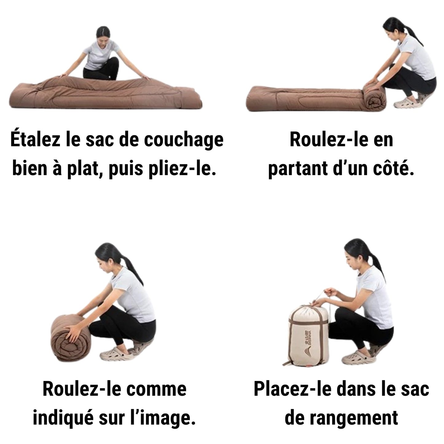 Sac de couchage 2 Personnes | Camping/Randonnée 5-10°C