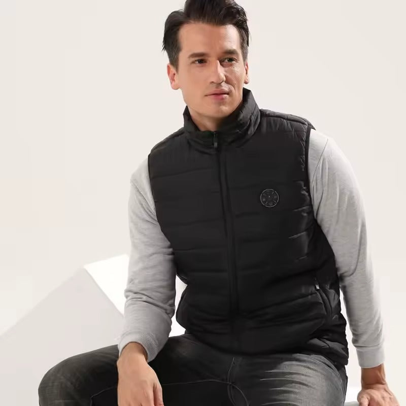 Doudoune sans manche chauffante Randonnée Homme/femme